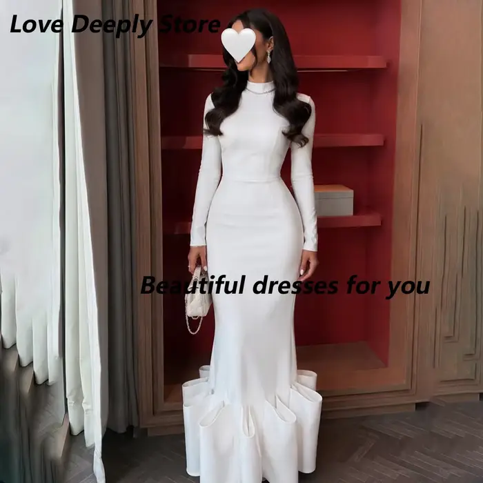 Robe de soirée blanche élégante