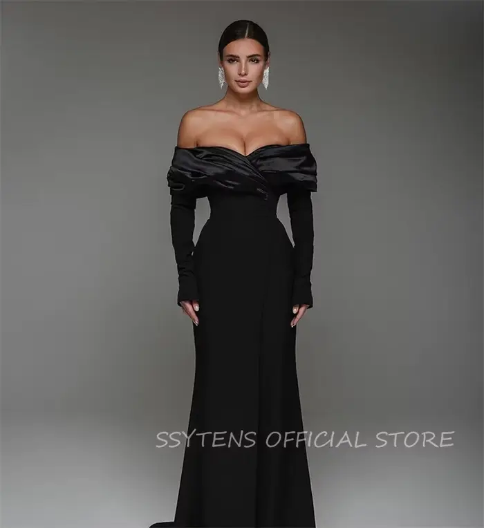 Robe de Rhnoire à lacets et manches longues, tenue de soirée sexy et moderne, style sirène