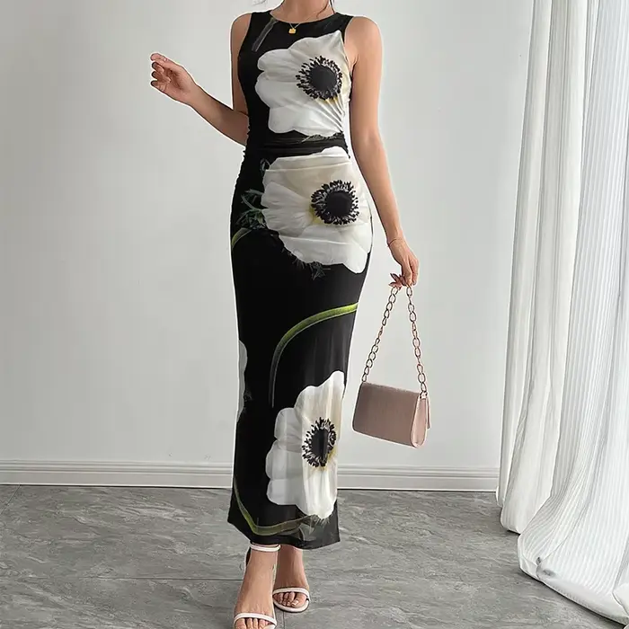 Robe longue débardeur élégante pour femmes