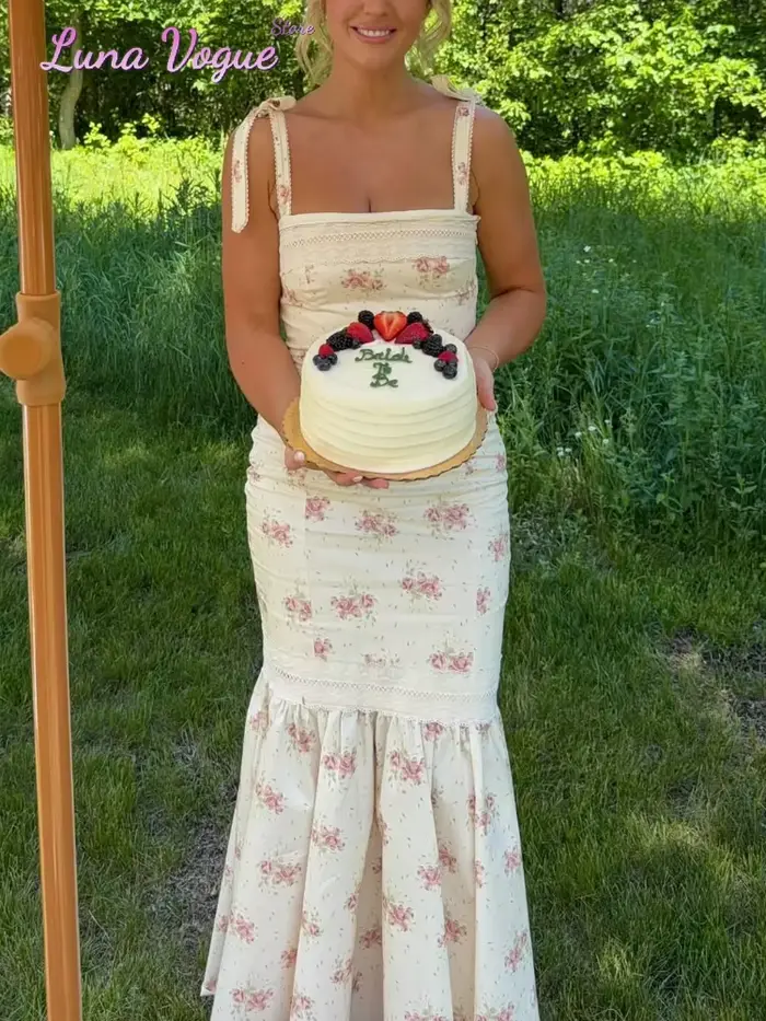 Robe longue élégante en mousseline pour femme