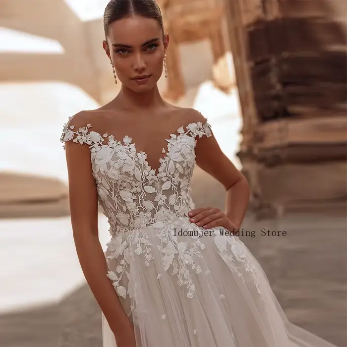 Robe de mariée de luxe coupe A-line