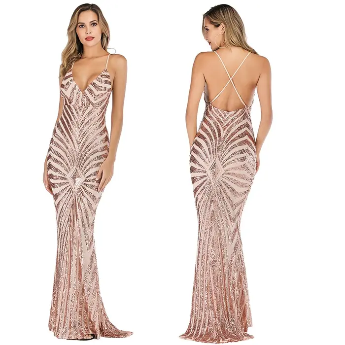 Robe longue moulante pour femmes