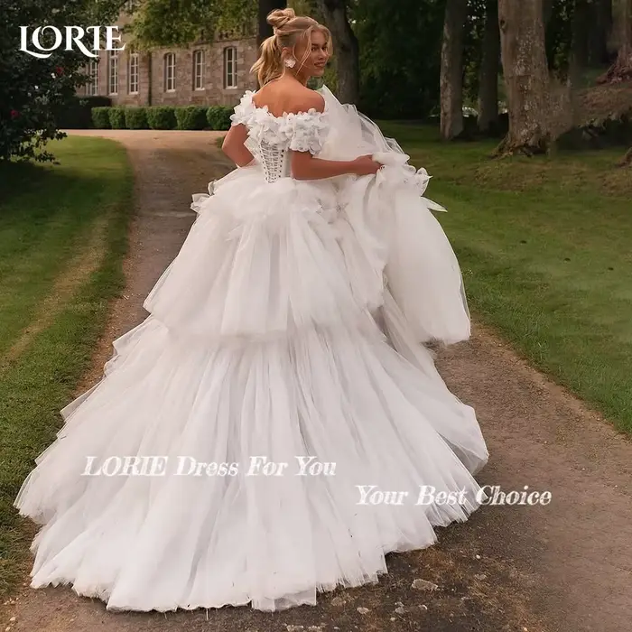 Robe de Mariée à Fleurs 3D