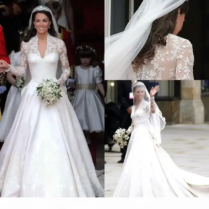Robe de Mariée Blanche Trapèze Personnalisée