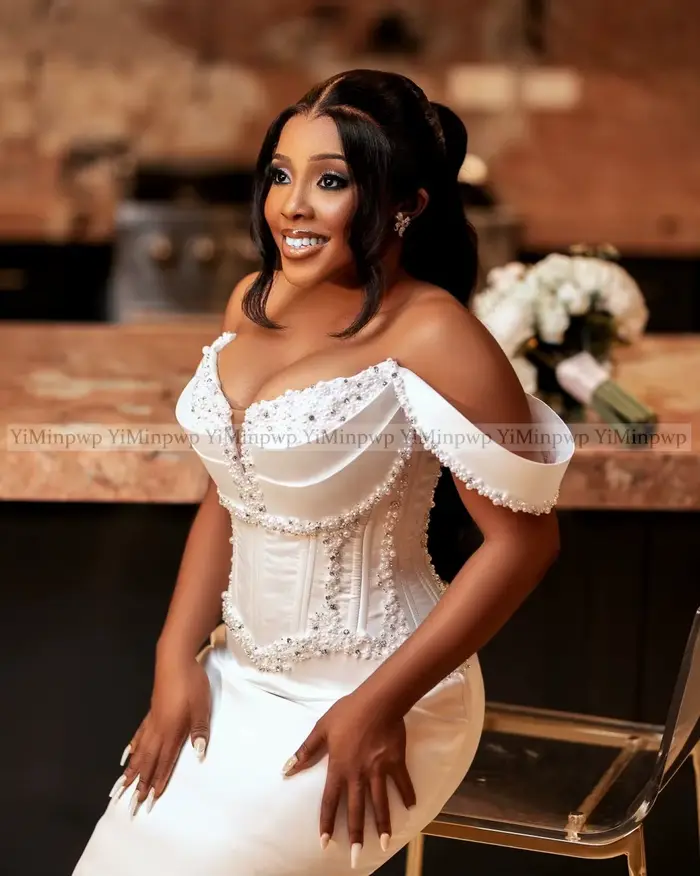 Robes de mariée sirène en Satin 2 en 1