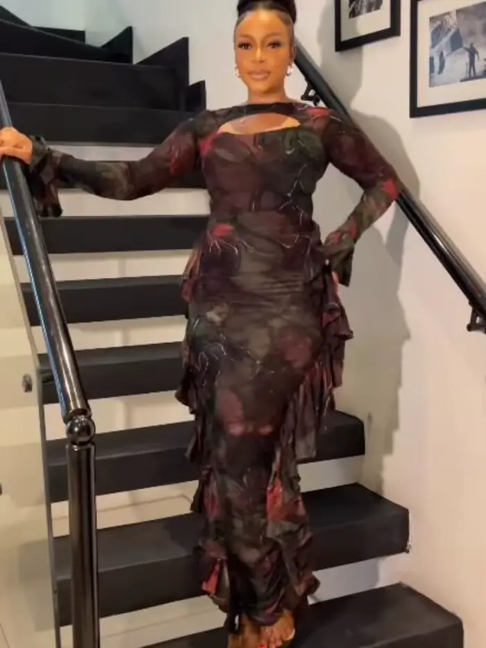 Robe fourreau à imprimé marron