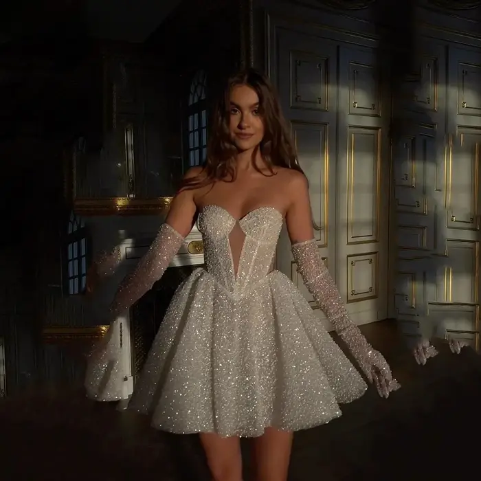 Robe de soirée courte pour femme