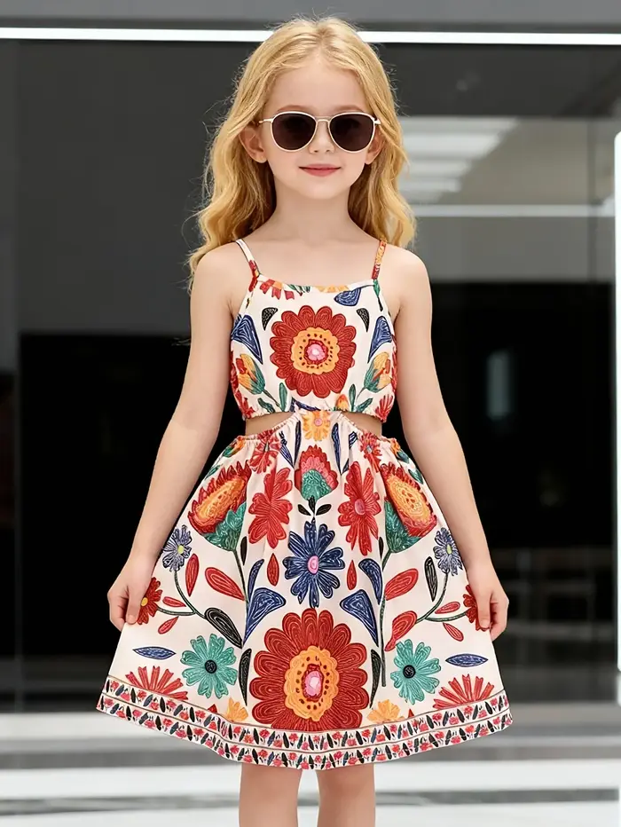 Robe d'été florale tendance pour filles