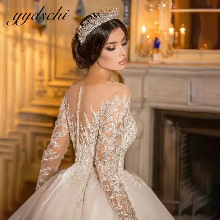 Robes de mariée de luxe personnalisées de Dubaï