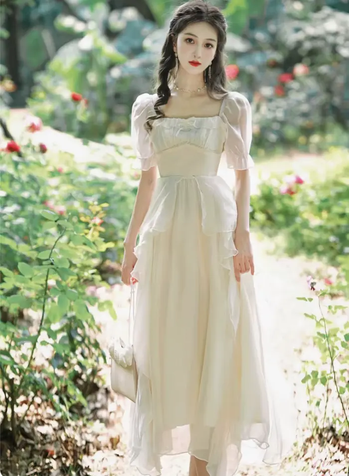 Robe de princesse romantique Fairycore pour femme