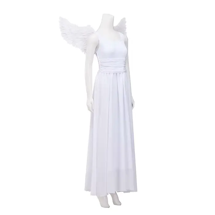 Robe d'ange Cosplay Juliette, Costume de film Romeo et Juliette, robe blanche élégante et Sexy avec ailes, tenues de princesse pour fête d'halloween