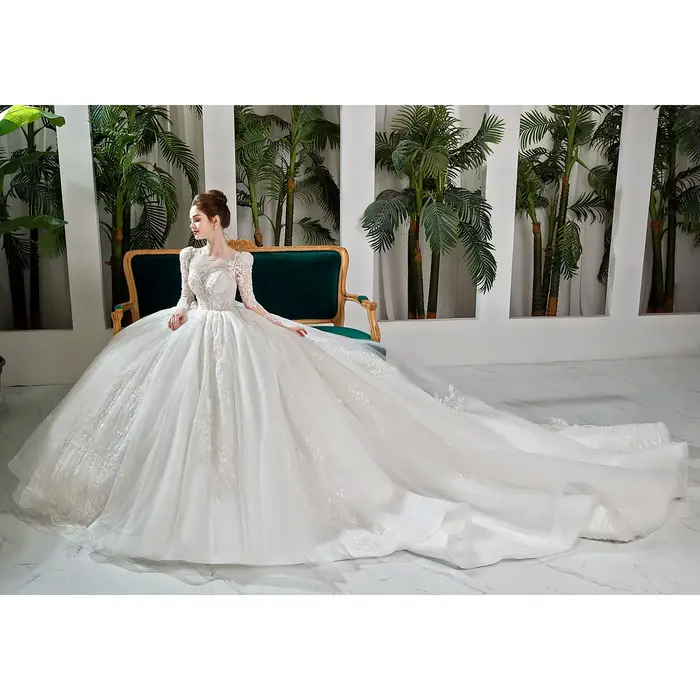 9192 Personnalisé Princesse Robes De Mariée 2023 Bouffée À Manches sulfRobe