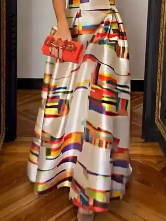 Robe BWQ pour femmes, imprimé