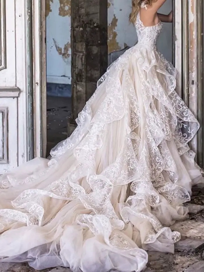 Robe de mariée romantique en dentelle