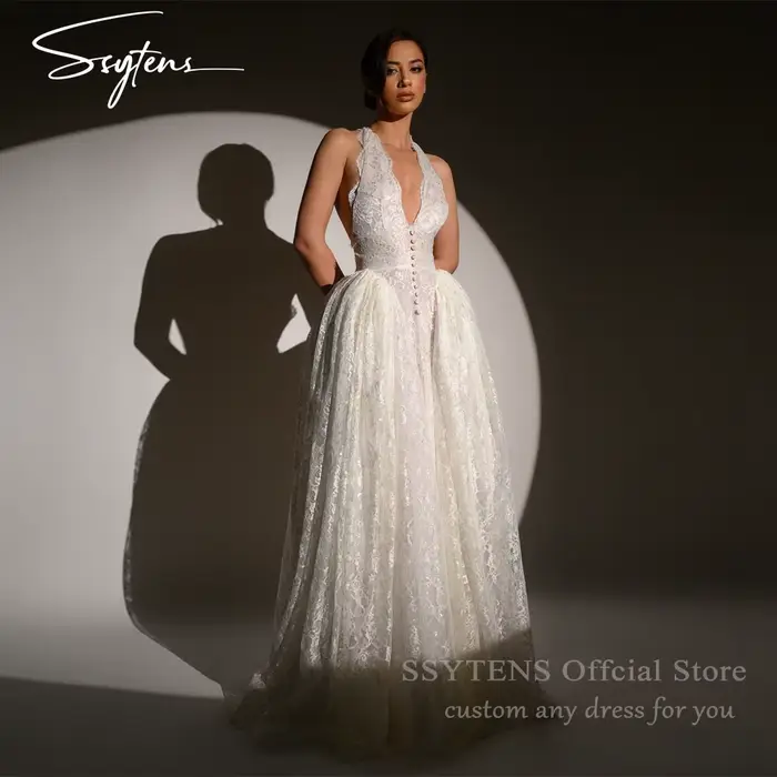 Robes de mariée dos nu de luxe