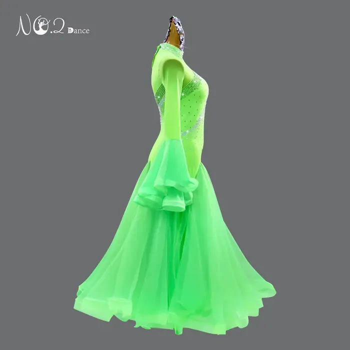 Robe de danse moderne pour femme, tenue de compétition de valse, vêtements d'entraînement de danse de salon pour filles, costume de scène, tenues de soirée, robe longue de bal