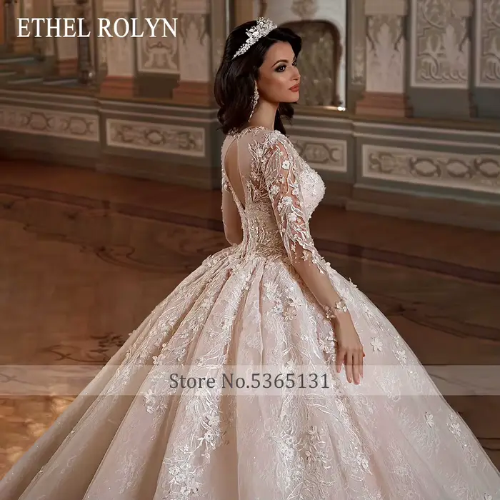 ETHEL ROCircN-Robe de Mariée de Luxe pour Femme