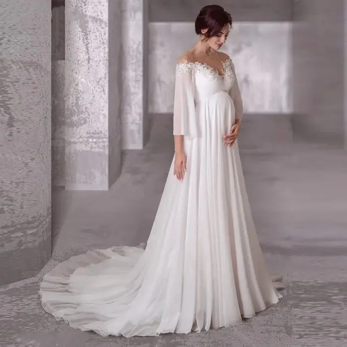 ALTERWomen-Robe de Mariée de Grande Taille Personnalisée avec Lacets dans le Dos