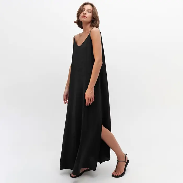 Robe longue blanche pour femme