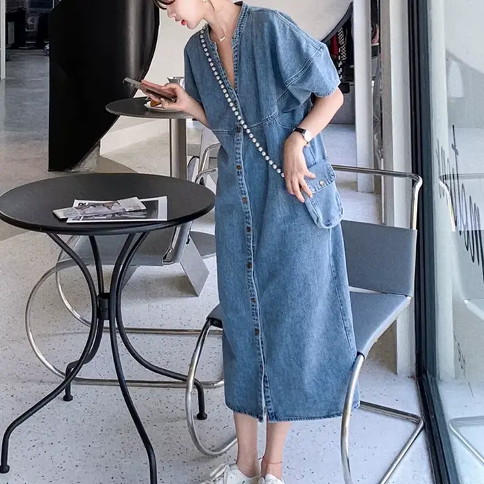 Robes en jean vintage pour femmes