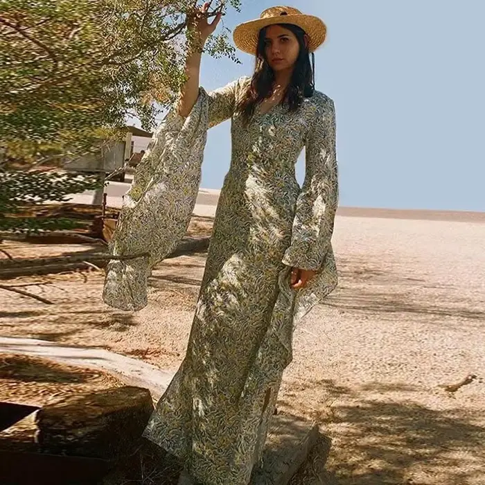 Robe longue européenne et pour femmes