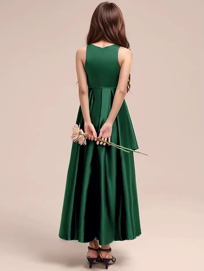 Robes longues vert foncé de haute qualité pour adolescentes