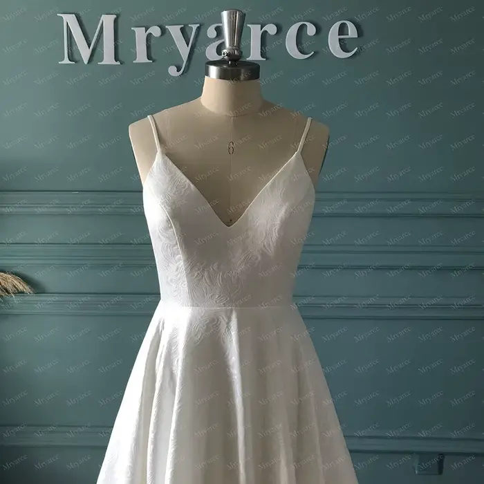 Mryarce – robe de mariée en Jacquard
