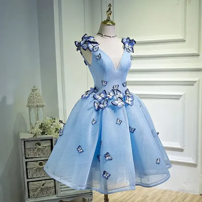 Femmes robes robe 3D papillon conception