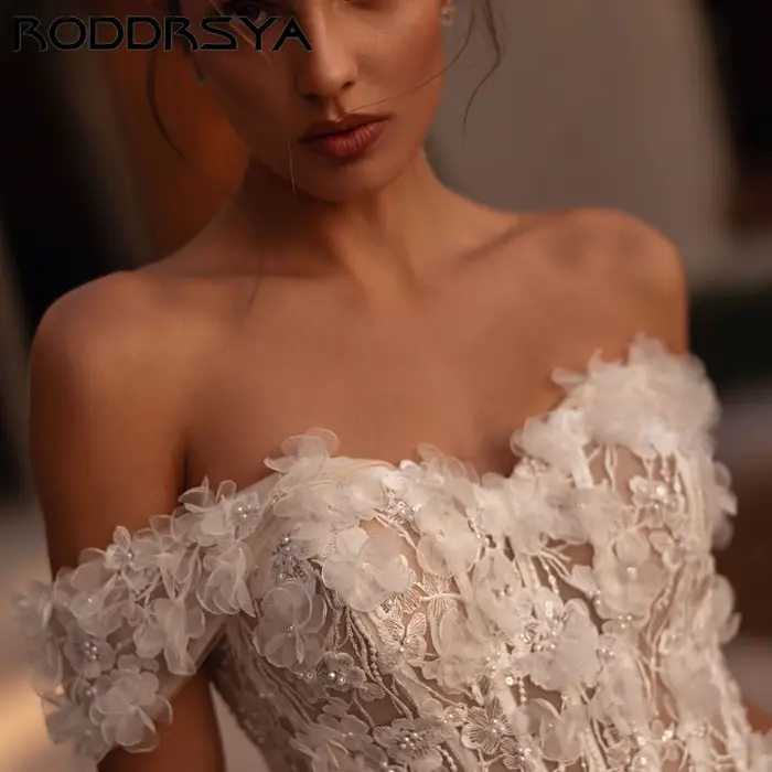 Robe Mariée A-Line Tulle Doux RODDRSYA Personnalisable
