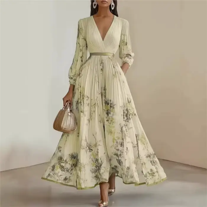 Robe plissée pour femmes