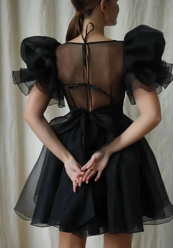 Robes de mariée courtes blanches personnalisées 2026 en organza