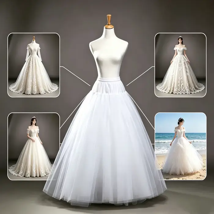 Jupon en tulle et crinoline moelleux à 4