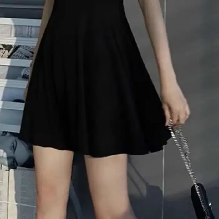Robe sans manches Sothoryos élégante pour femmes style sexy et club été harajuku simple volants ocassions spéciales
