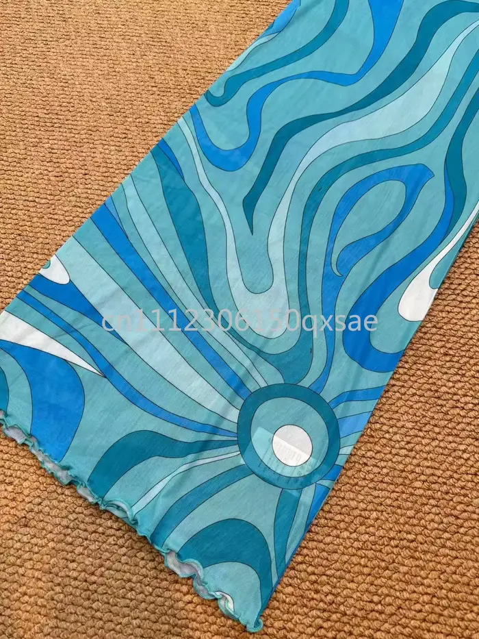 Robes en maille bleues pour femmes