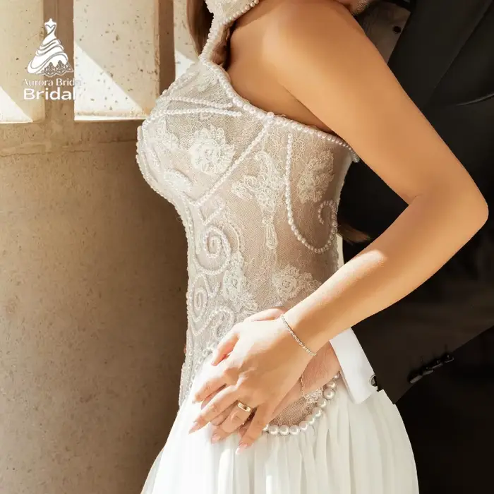 Robe de mariée de plage personnalisée Aurora