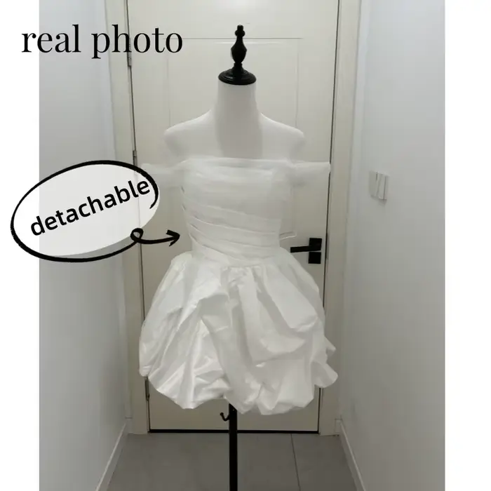 Robe de Mariée Courte Classique et Élégante