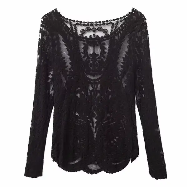 Robe de plage bohème en dentelle