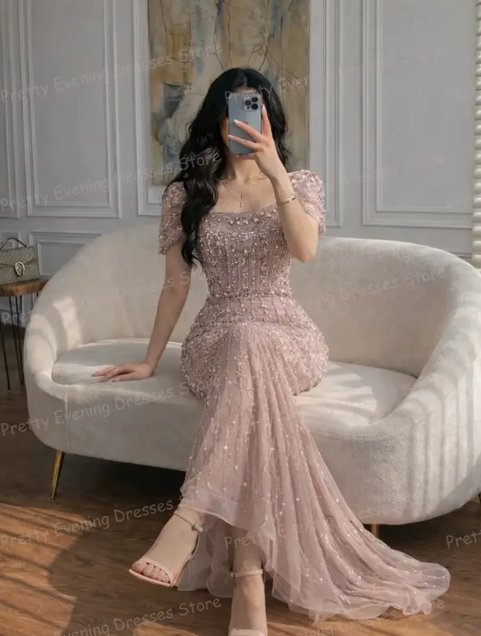 Robes de soirée simples et brillantes pour femme