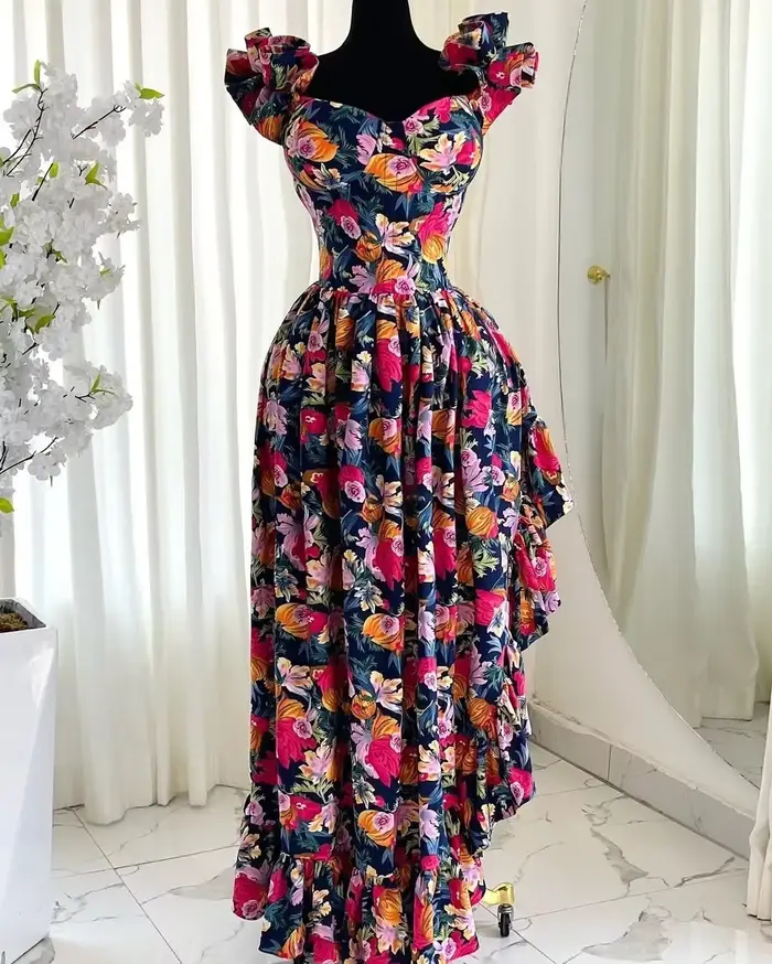 Robes africaines pour femmes été printemps afrique vêtements sans manches robe froncée Sexy col en v