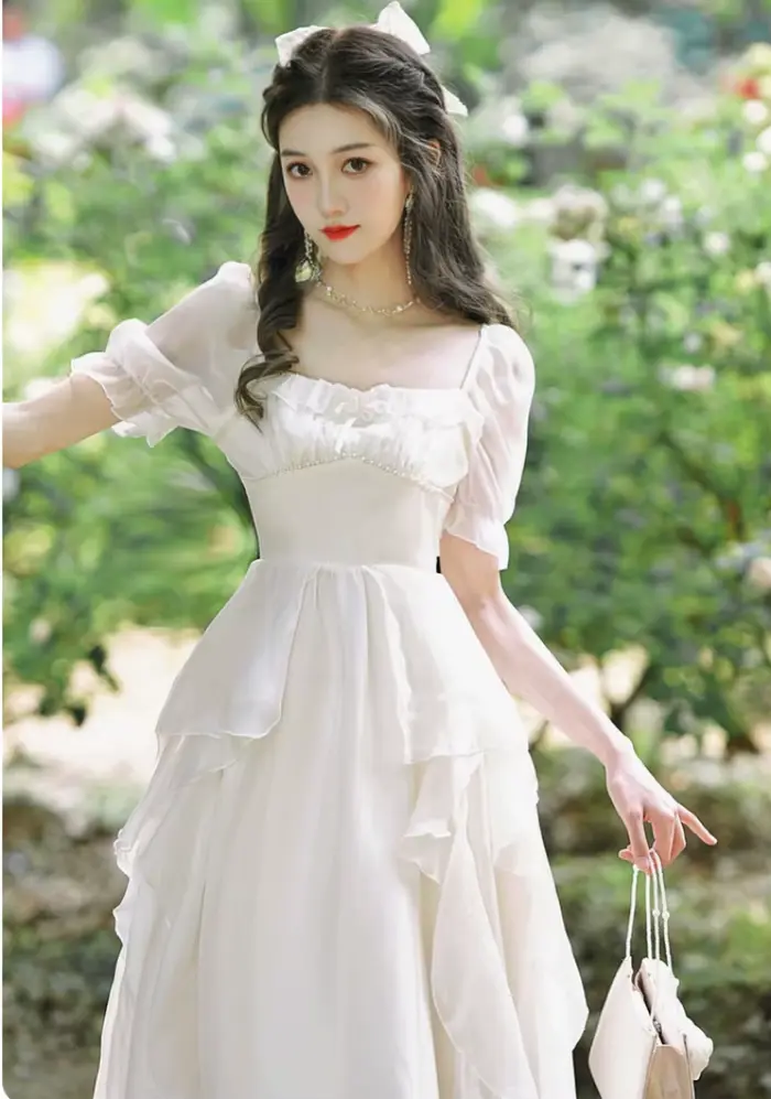 Robe de princesse romantique Fairycore pour femme
