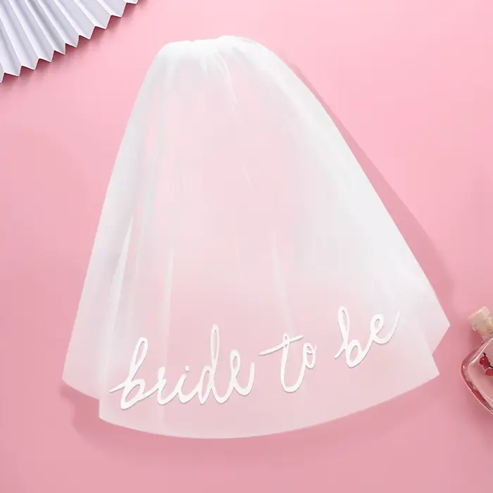 Voile de mariée de Style court et moyen, 1 pièce, 55cm, pour fête de mariage, proposition de saint-v