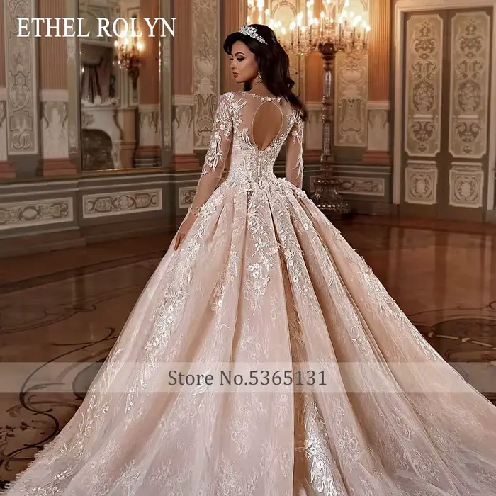 ETHEL ROCircN-Robe de Mariée de Luxe pour Femme