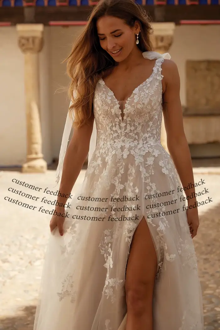 Anna-Robe de mariée vintage ligne