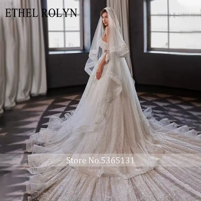 ETHEL ROLYN princesse robe De mariée chérie dos nu perles Appliques robes