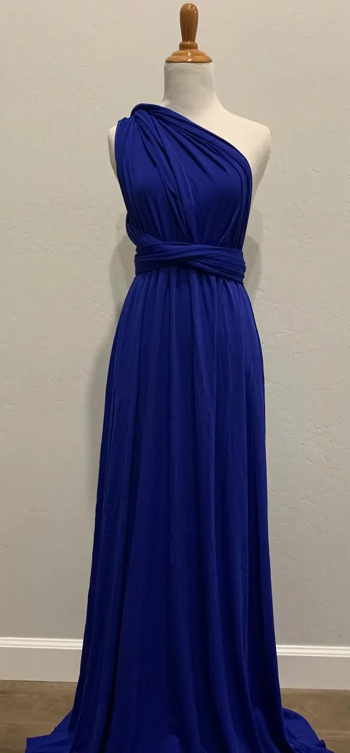 Robe de demoiselle d'honneur bleu Royal