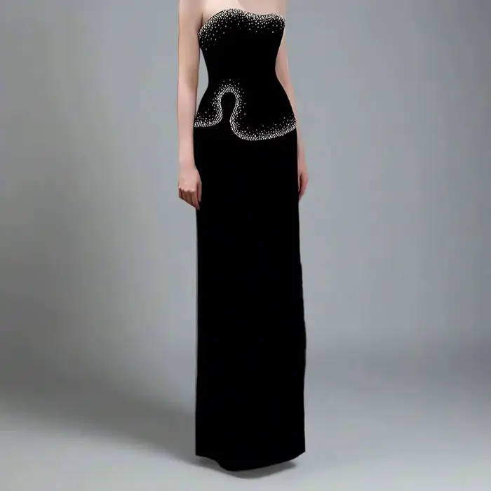 Robe de soirée droite pour femmes