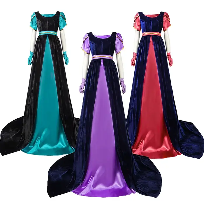 Femme robe régence médiévale victorienne Vintage Costume taille haute