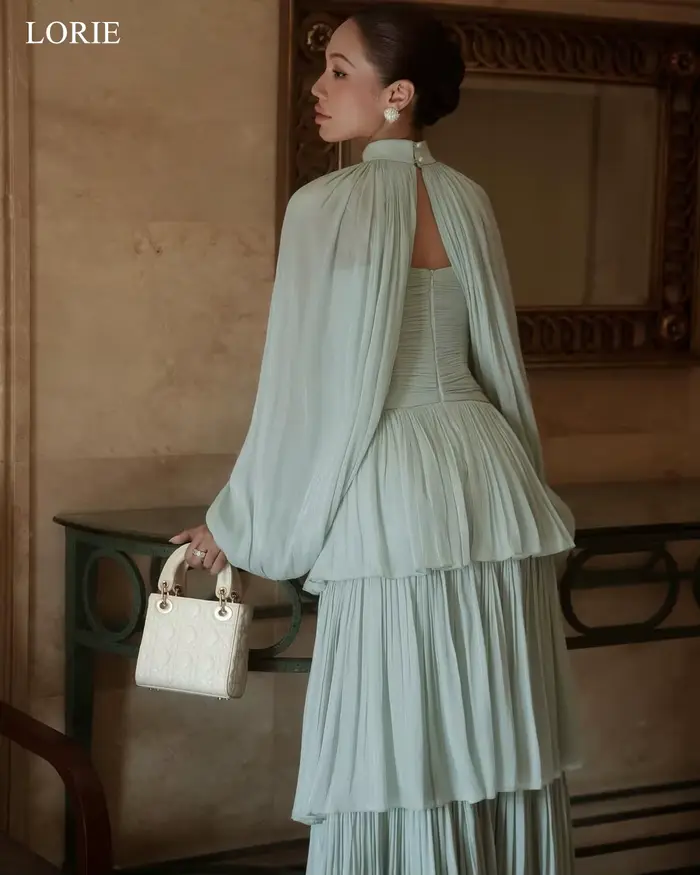 Robe de soirée élégante sans bretelles, sirène, plissée, décoration étagée, polyester, soutien-gorge intégré, pour soirée officielle, mariage, cocktail, prom, Noël, Saint-Valentin