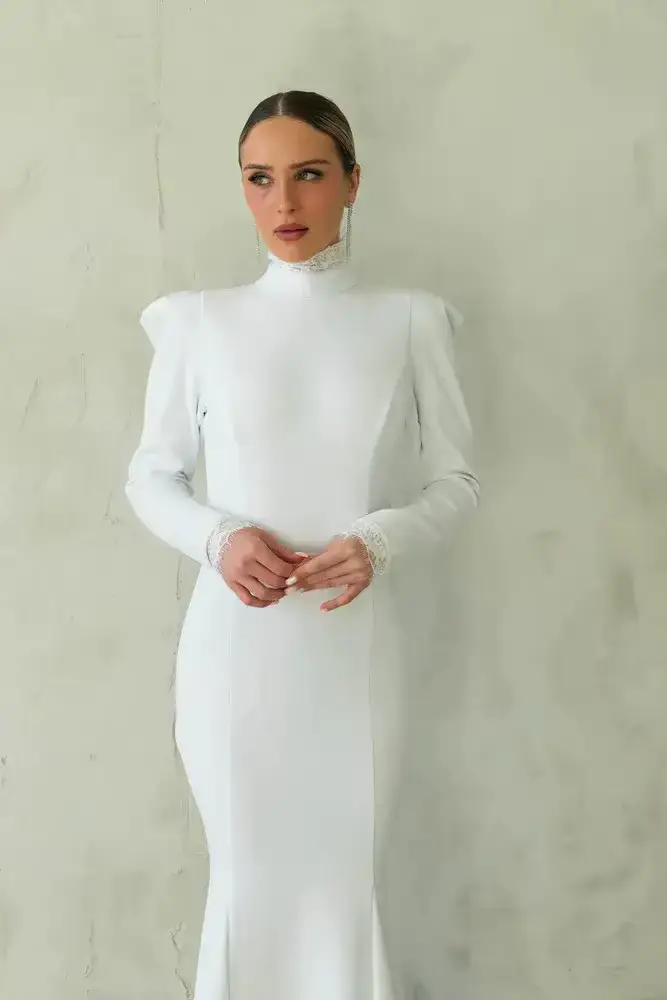 Robes de mariée sirène musulmanes pour femmes