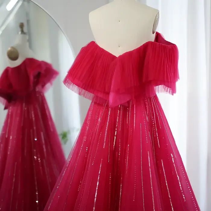Sharon Said-Robe de Soirée Po Rose Neutre